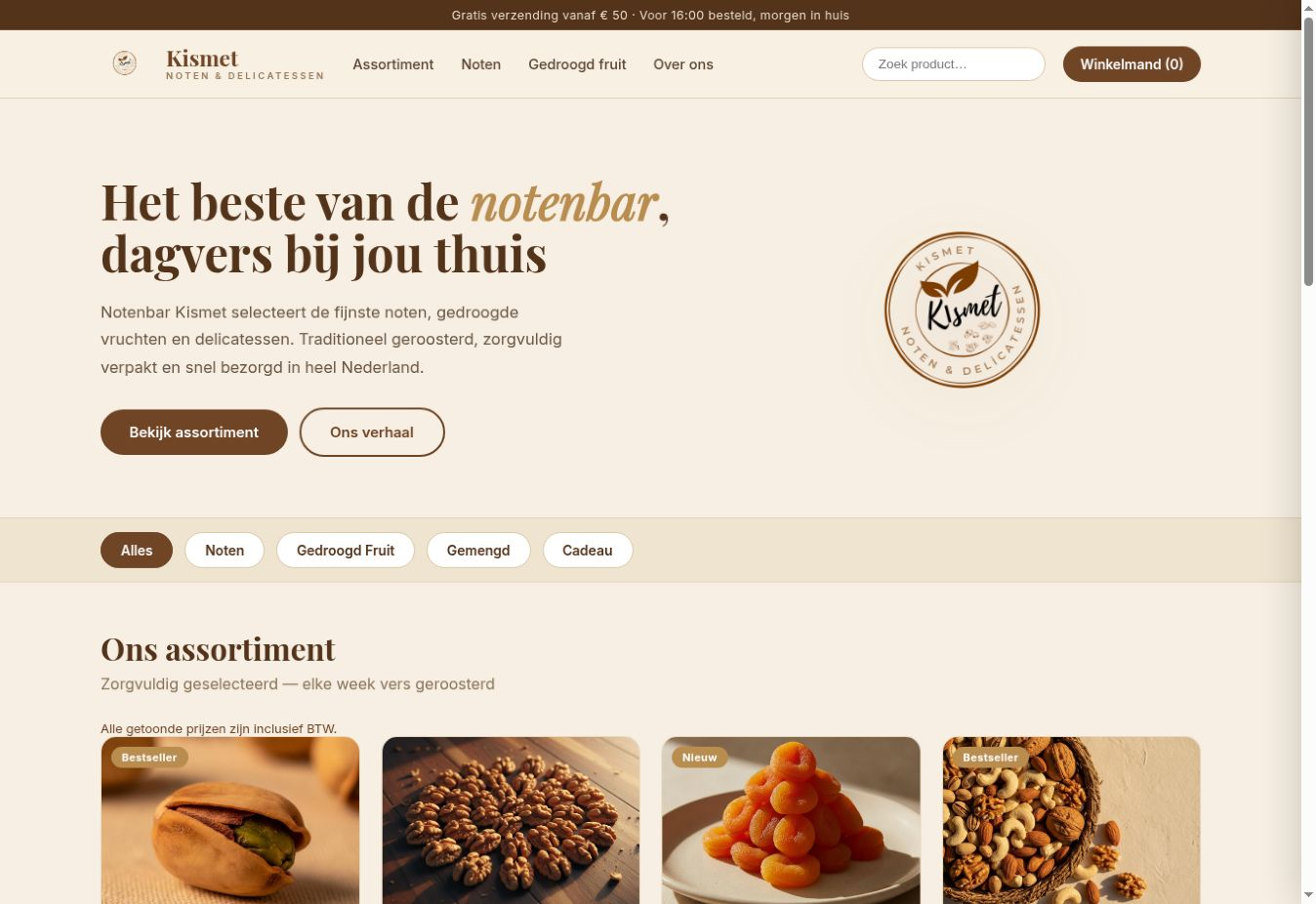 Screenshot van Notenbar Kismet